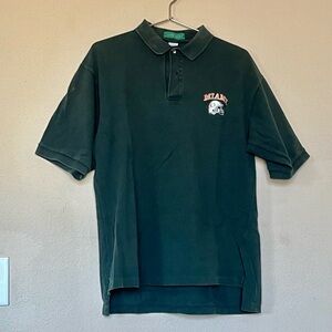 Miami Hurricanes mesh polo shirt